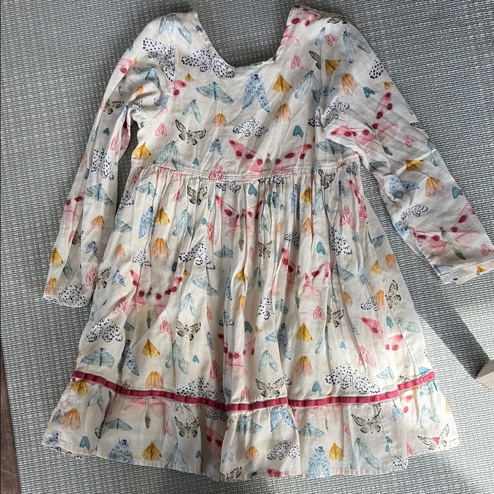 Pink Chicken White Cream Ruffled Tiered Sundress